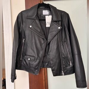 Zara leather jacket